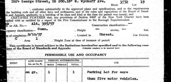 1624 George Street, Ridgewood: 7,500 SF Vacant Land for Development