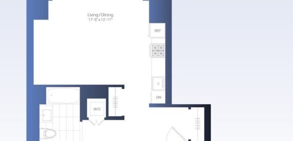 NO FEE! Renovated Studio In a Luxury Highrise!
