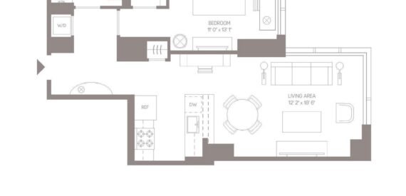 NO FEE! 51st Floor 1BR unit facing East in Full Amenity Building!