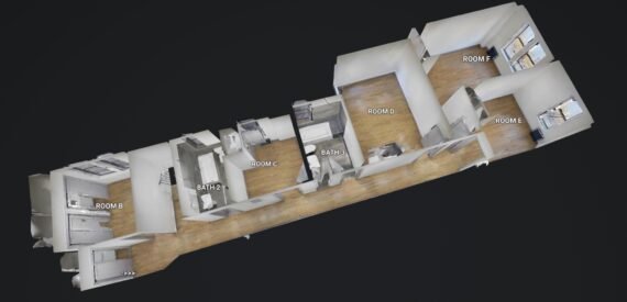 NEW GUT RENO – 6BR/3BA – DUPLEX – W&#038;D