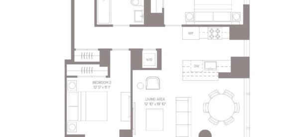 NO FEE! Endless Amenities- 2BR/2Bath 32nd Floor