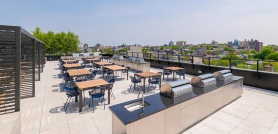 NO FEE! Large Alcove Studio with W/D in unit in Luxury Building!