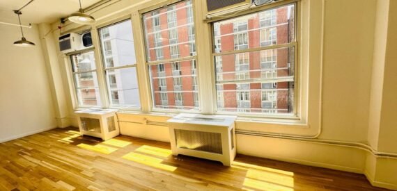 Long Wall-of-Windows, Glass Office, Beautiful Commercial Loft (Midtown West)