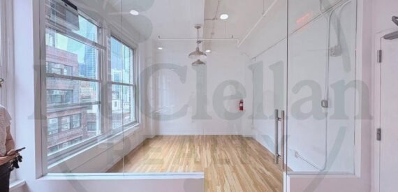 Long Wall-of-Windows, Glass Office, Beautiful Commercial Loft (Midtown West)