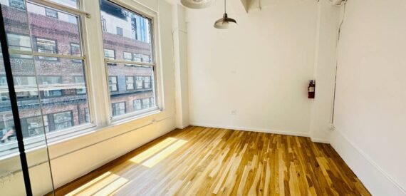 Long Wall-of-Windows, Glass Office, Beautiful Commercial Loft (Midtown West)