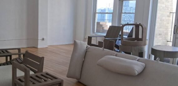 Office*bright*front view*with utlities*terrace*1-5 yr leases*West 37th (Midtown West)