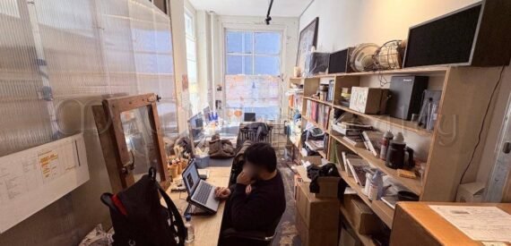 3 Exposures/Windows Creative Loft Office Space Full Kitchen Photograph (Chelsea)