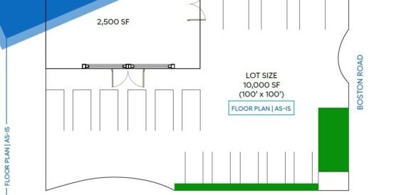 Retail Space for Lease on Boston Road &#8211; 2,500 to 7,500 SF