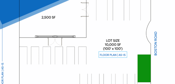 Retail Space for Lease on Boston Road &#8211; 2,500 to 7,500 SF