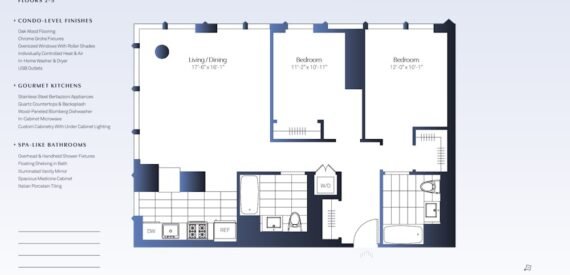 LUXURY 2BR/ 2BATH IN HUDSON YARDS! NO FEE!