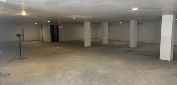 Private 2500SF Parking Garage w/Bathroom and Storage Area