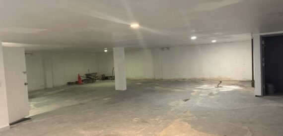 Private 2500SF Parking Garage w/Bathroom and Storage Area