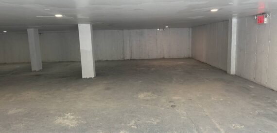 Private 2500SF Parking Garage w/Bathroom and Storage Area