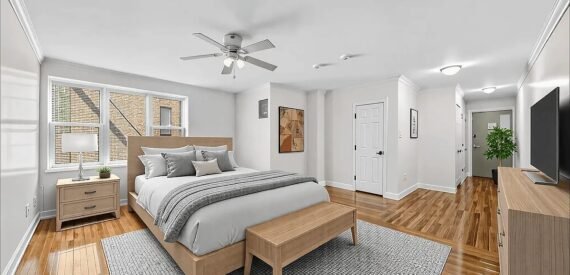 Modern Sunlit Studio in Jamaica, Queens – Prime Location &amp; Contemporary Comfort