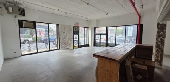Spacious Corner Retail Loft in Prime Bushwick Location – 1,200 Sq Ft Storefront