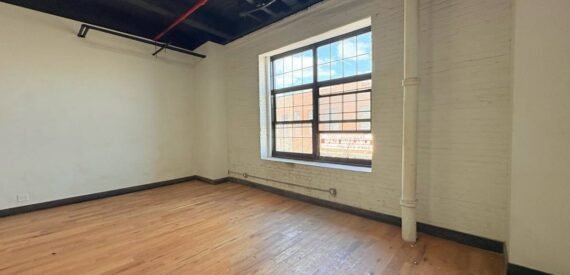 Expansive Industrial Loft Office in Trendy East Williamsburg – 1,100 Sq Ft, Customizable
