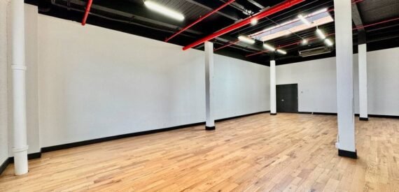 Expansive Industrial Loft Office in Trendy East Williamsburg – 1,100 Sq Ft, Customizable
