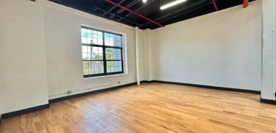 Expansive Industrial Loft Office in Trendy East Williamsburg – 1,100 Sq Ft, Customizable