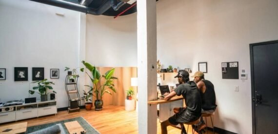 Expansive Industrial Loft Office in Trendy East Williamsburg – 1,100 Sq Ft, Customizable