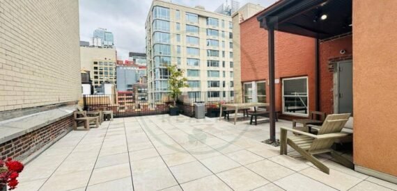 Modern Midtown Office: High Ceilings, Private Room, Roof Deck, 24/7 Access