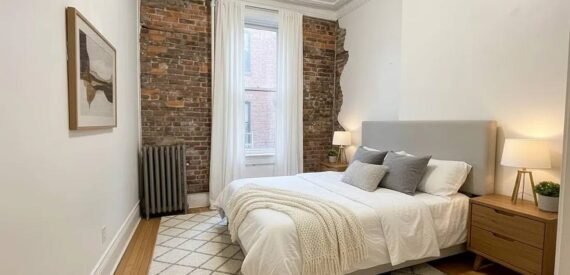 High Ceiling 2 bedrooms no fee