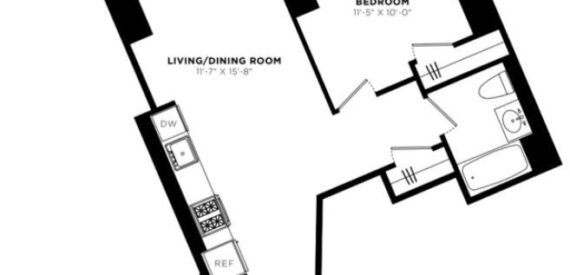 Amazing 1 bed on West 57th Street in Hell&#8217;s Kitchen