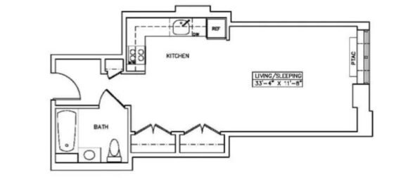 Amazing open layout on West 25th Street in West Chelsea