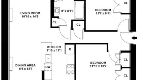 Amazing 2 bed on Manhattan Avenue in South Harlem