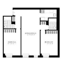 Amazing 2 bed on West 53rd Street in Hell’s Kitchen