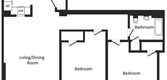Amazing 2 bed on West 119th Street in South Harlem