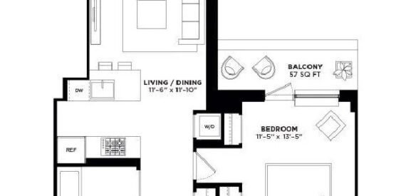 NO FEE! Beautifully renovated 1BR with a Balcony! GREENPOINT