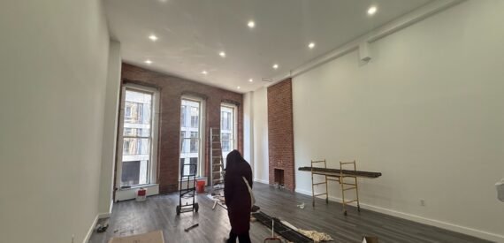 Prime 1,500 SF Retail Loft on Broadway with Soaring Ceilings &amp; Huge Windows