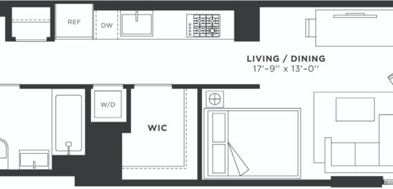 BRAND NEW STUDIO IN LUXURY BUILDING! NO FEE!!!