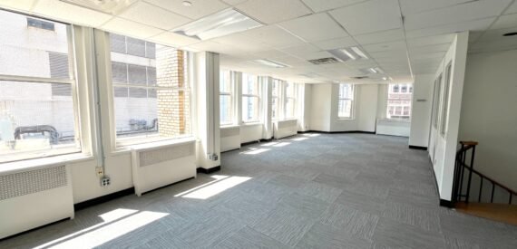 Full floor presence! Great natural light