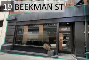 19 Beekman Street Ground Floor Retail Space (Short-Term Leases only)