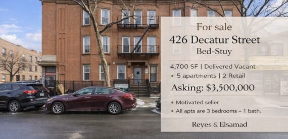 Bed-Stuy Mixed-Use Building: 2 Retail Spaces &amp; 5 Apartments – 426 Decatur St