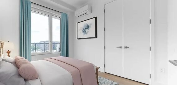 Modern 2BR + Private Balcony &amp; Full Amenities in Flatbush, No Fee, Pets OK!