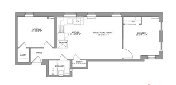 Renovated 2BR Park Slope Gem with In-Unit Laundry &amp; Prime Location – No Fee!