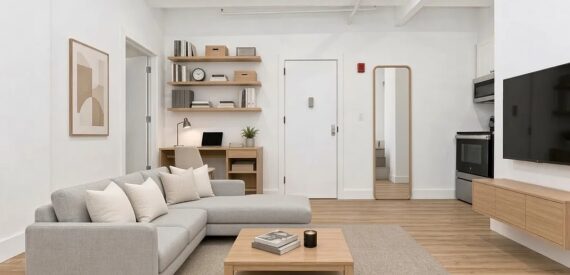 Luxury 1 bedroom loft in the Garment District ~ Doorman ~ Laundry