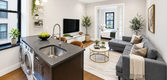 NO FEE | Renovated East Village 2 Bedroom with In-Unit Washer/Dryer & Wine Cooler